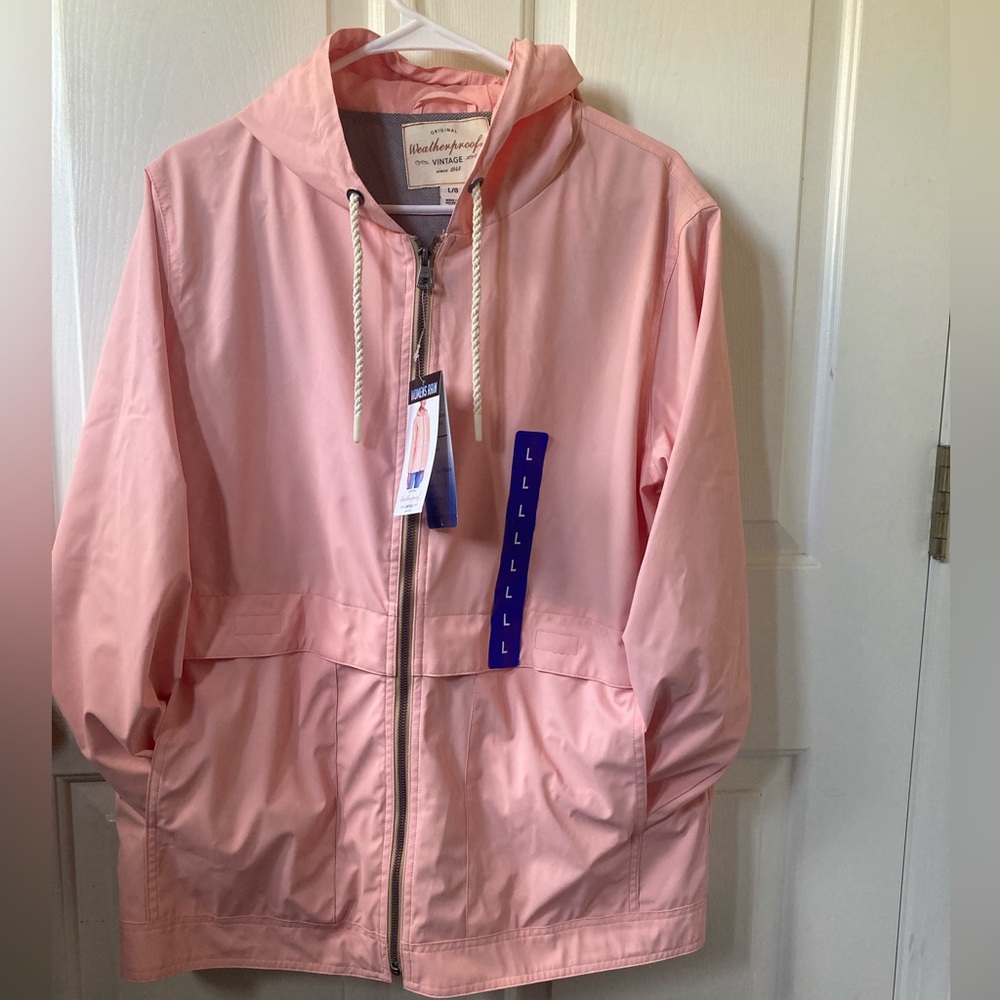 Weatherproof Vintage Rain Slicker Jacket. Size L